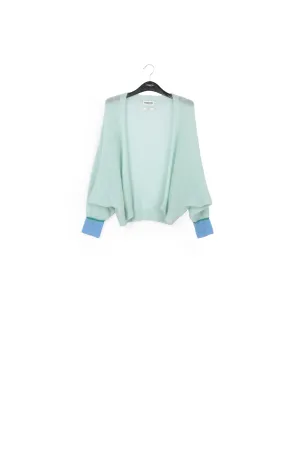 Light blue mohair-blend cardigan