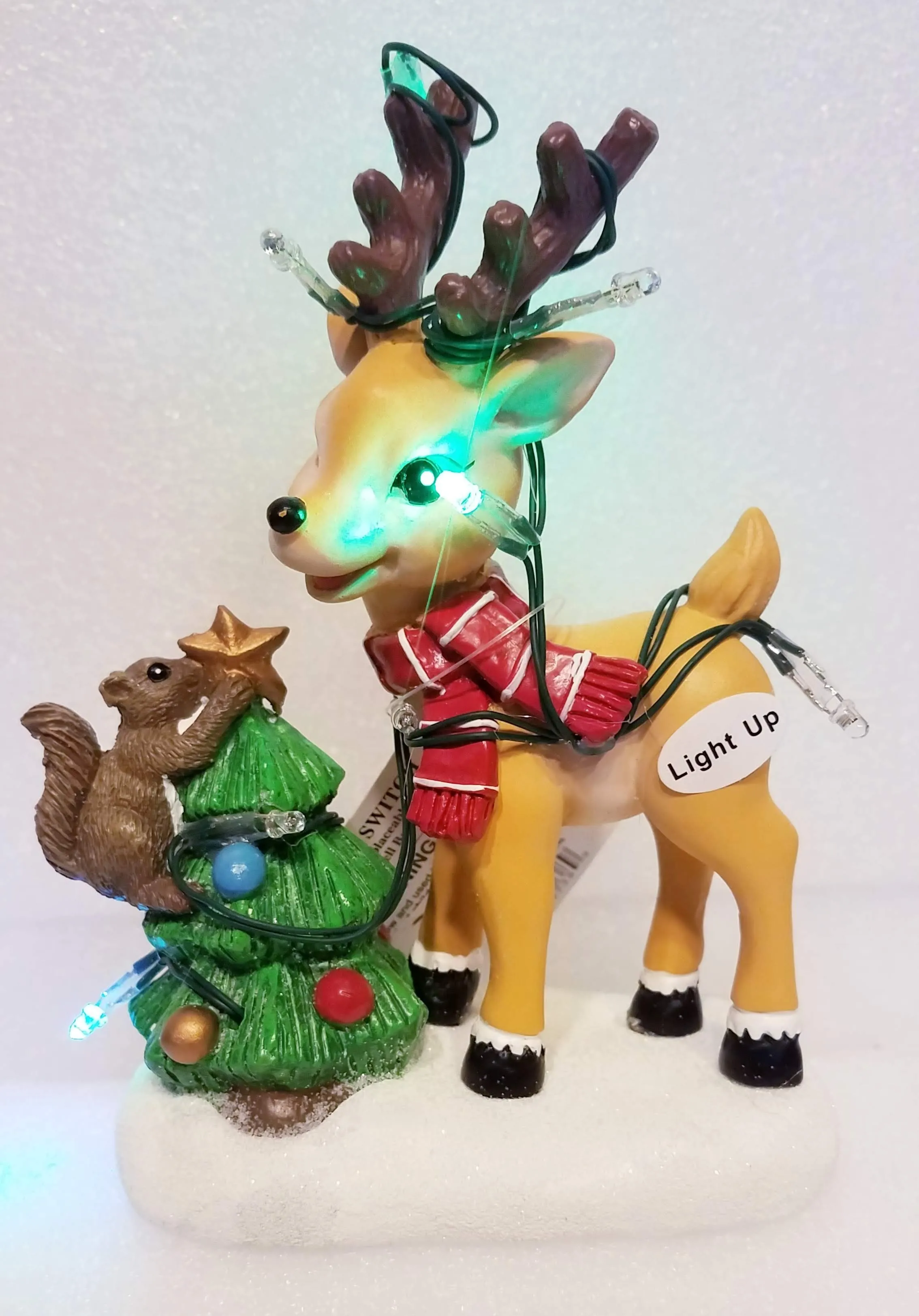 Light Up Christmas Reindeer Figurine Assortment