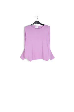 Lilac fine-knit sweater