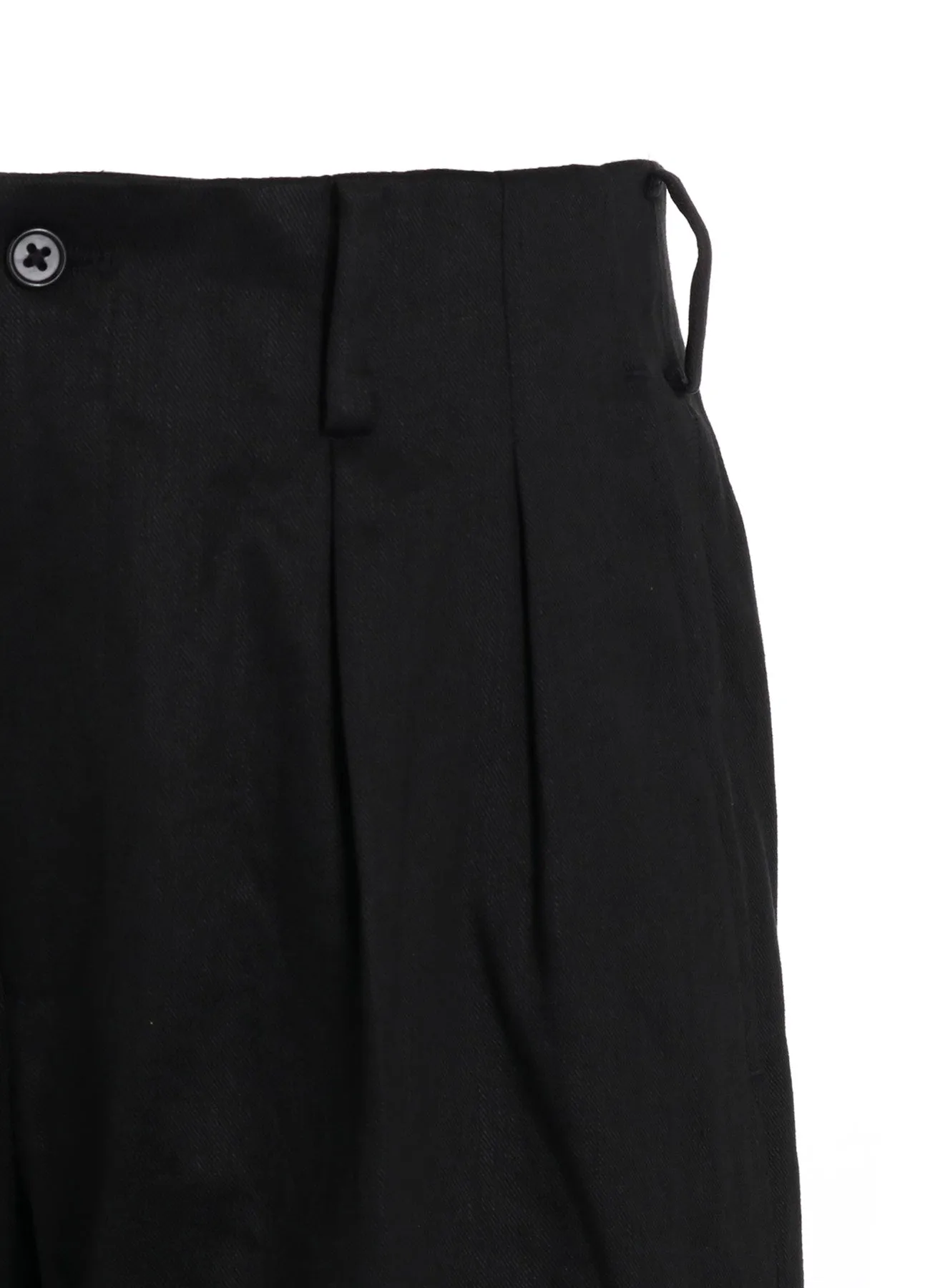 LINEN COTTON TWILL PANTS WITH 2-TUCKS