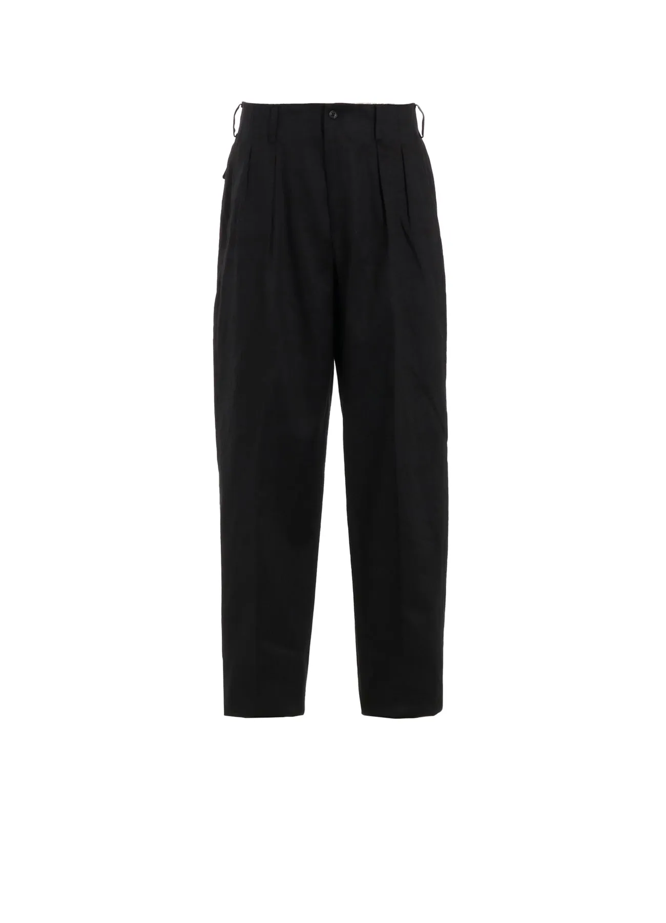 LINEN COTTON TWILL PANTS WITH 2-TUCKS