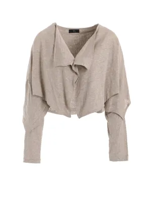 LINEN JERSEY BOLERO CARDIGAN