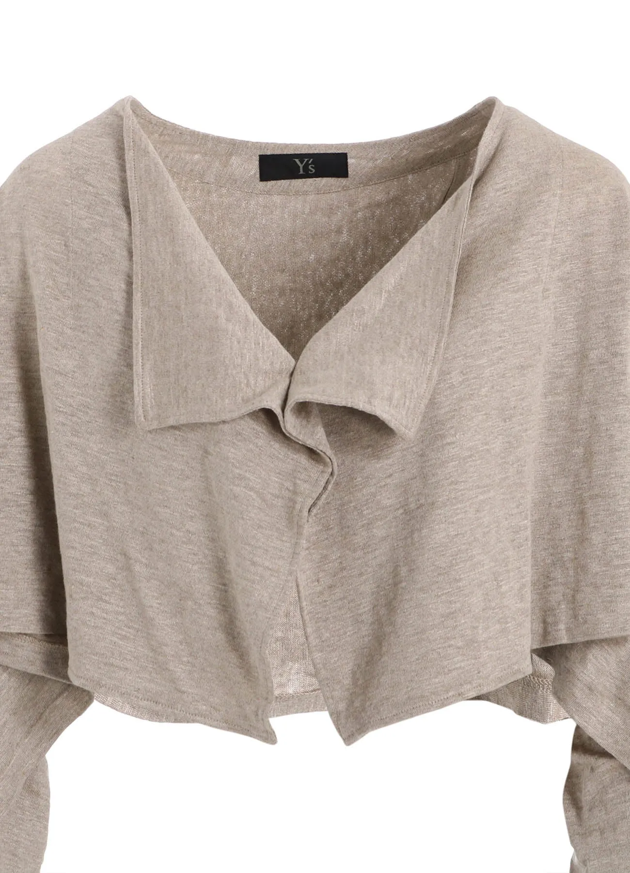 LINEN JERSEY BOLERO CARDIGAN