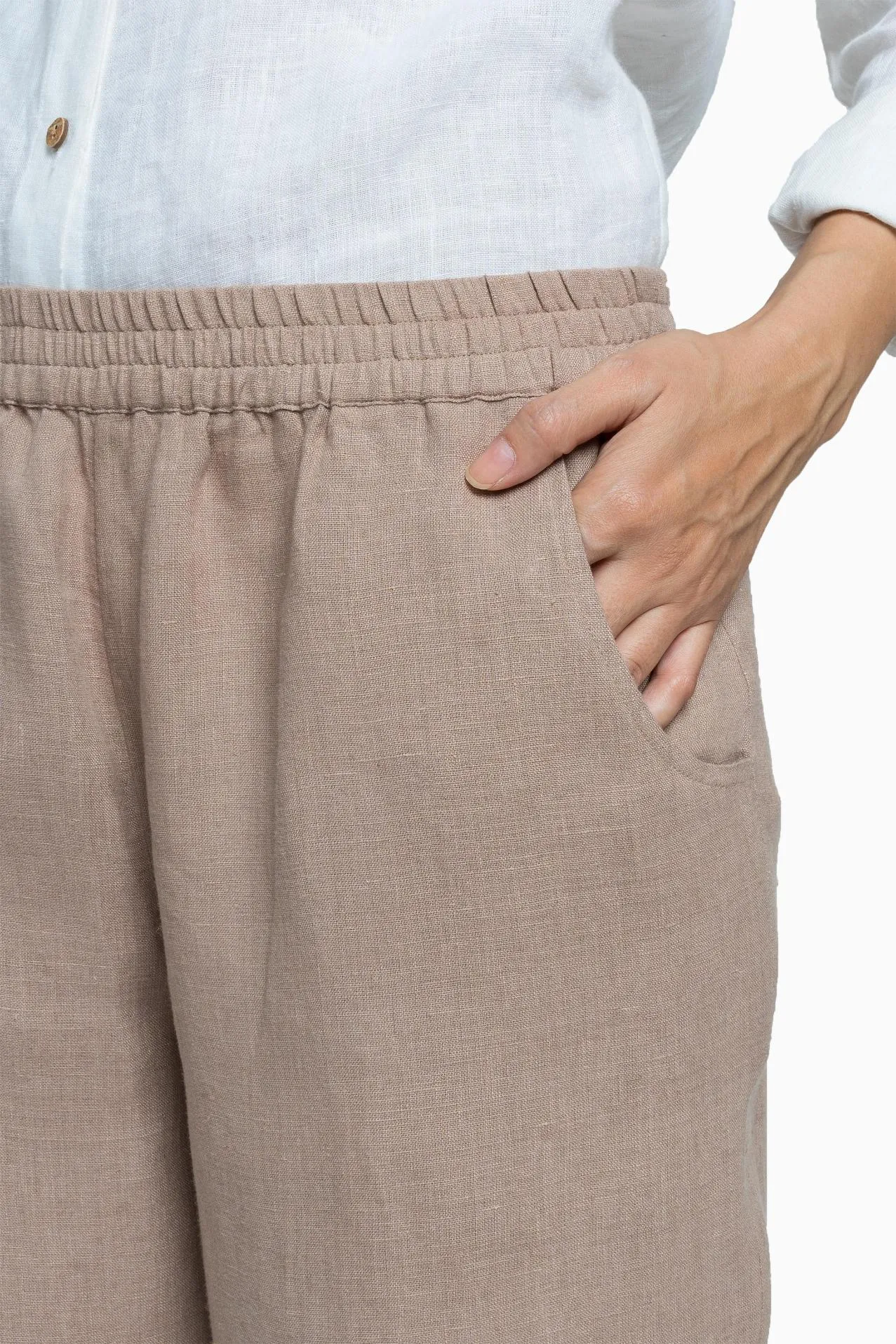 Linen Jude Pant-Petal Pink