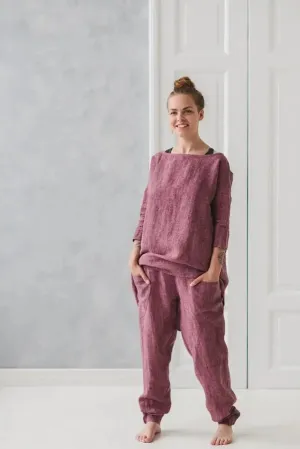 Linen Pants Capri