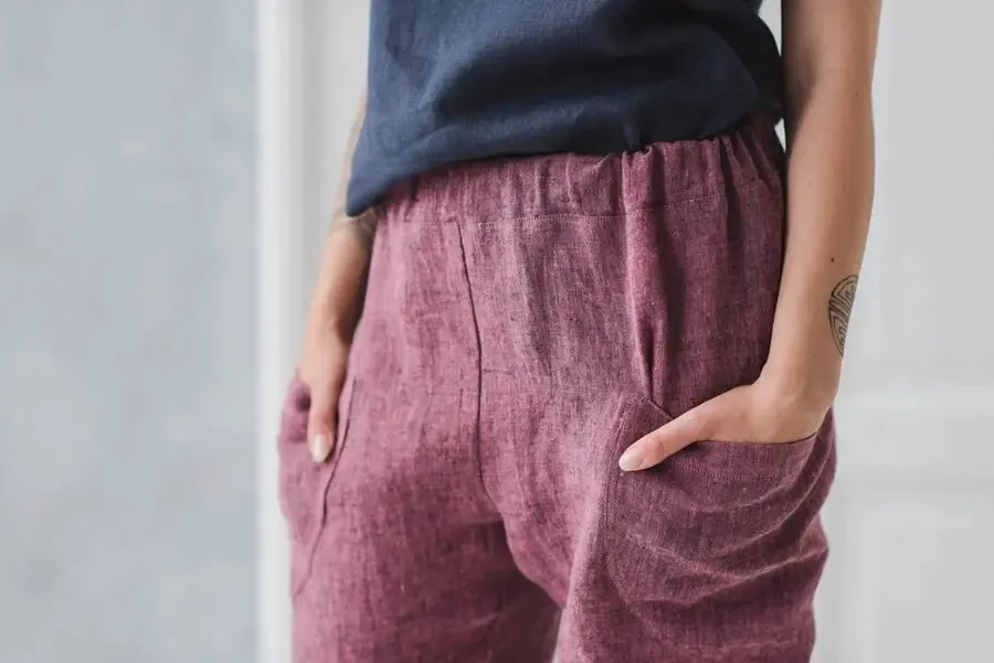 Linen Pants Capri