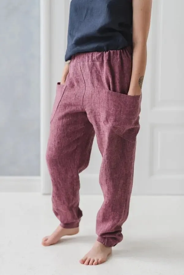 Linen Pants Capri