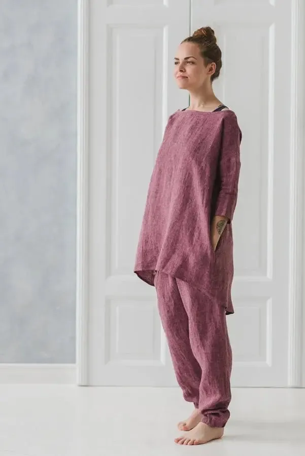 Linen Pants Capri