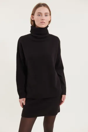 Lise Short T-Neck - Chocolate torte