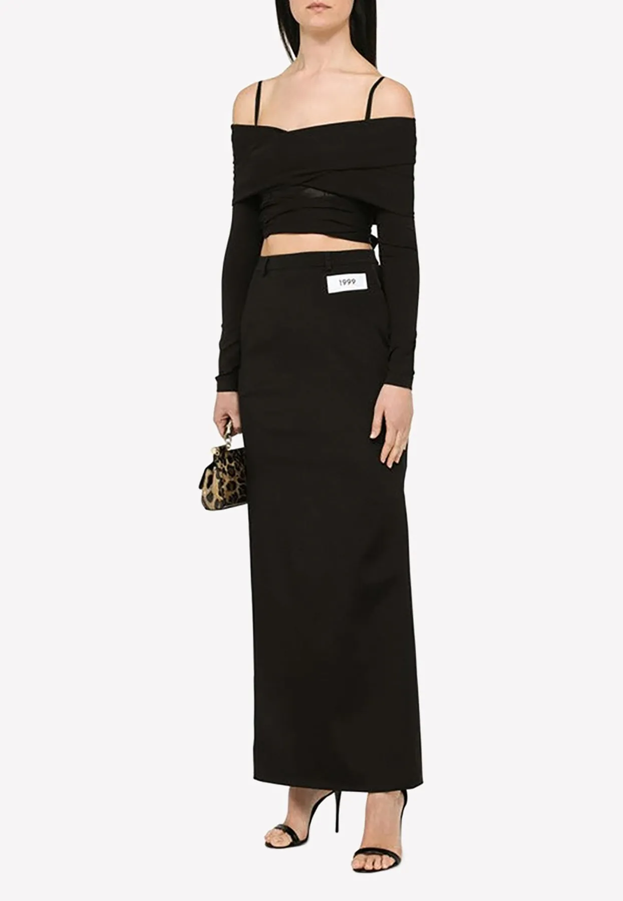 Long-Sleeved Off-Shoulder Top