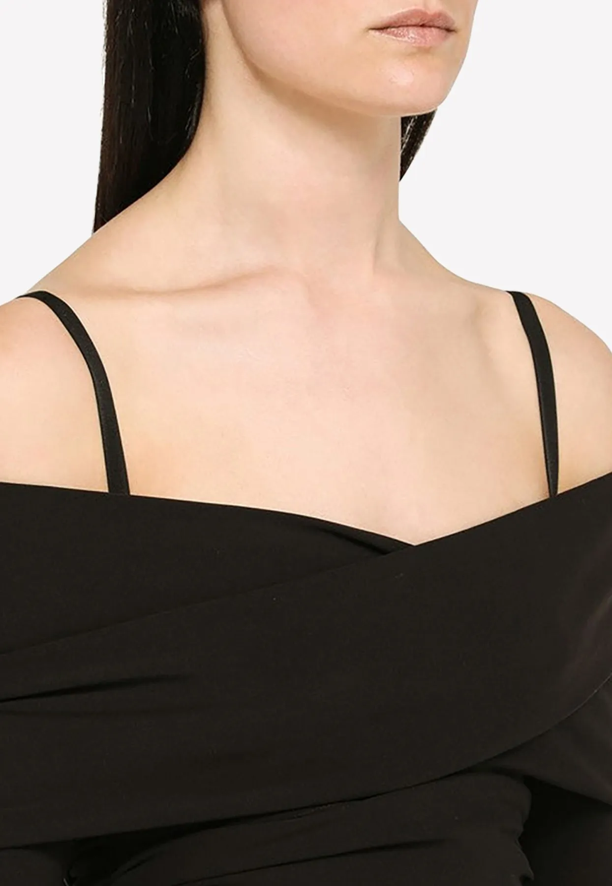 Long-Sleeved Off-Shoulder Top
