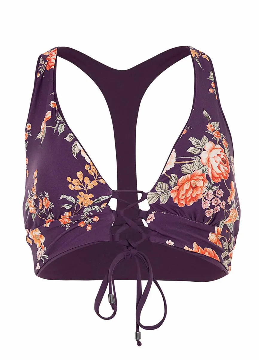 Maaji Dark Grape Yasmina Bikini Top