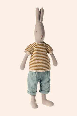 Maileg - Rabbit Size 3 - Classic Knitted Shirt and Pants