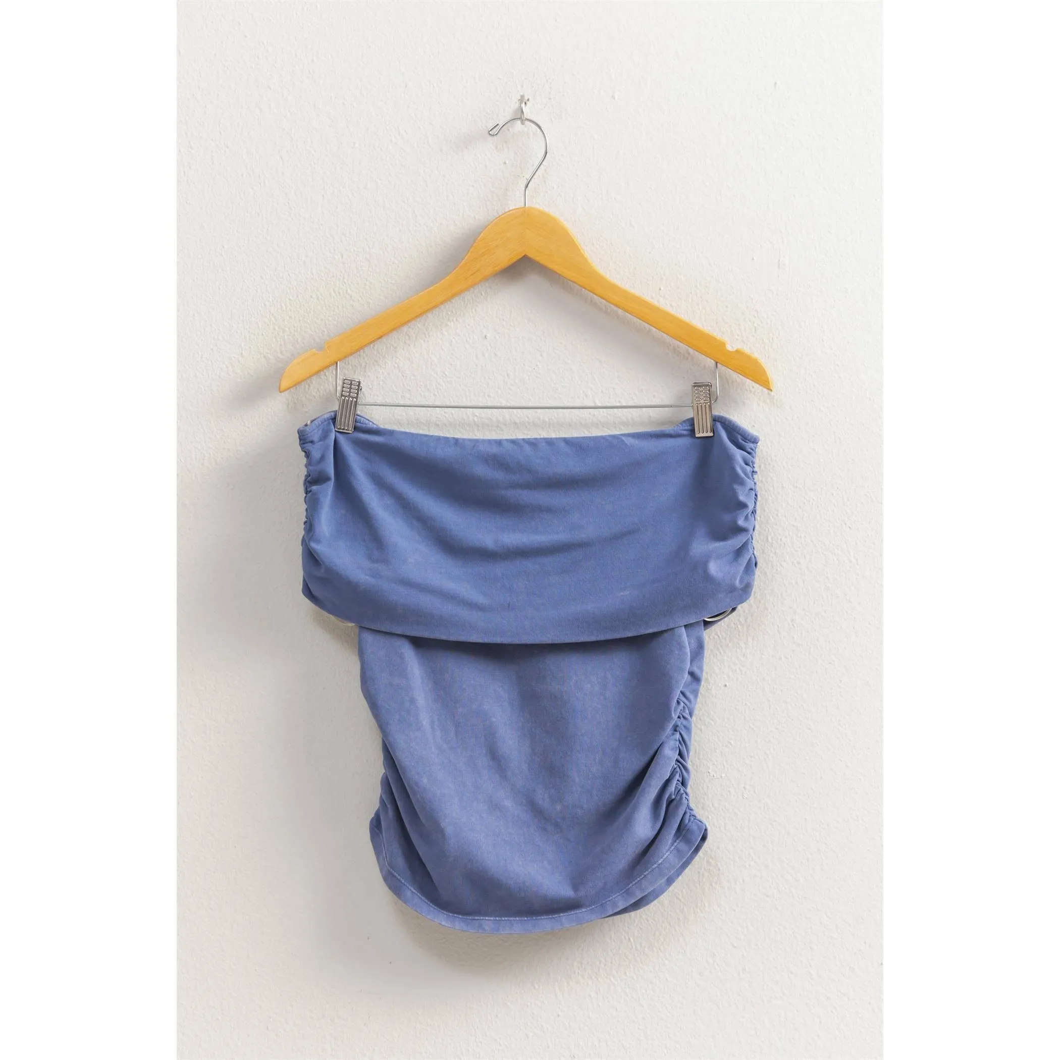 Mara- Off-The-Shoulder Side Ruched Top