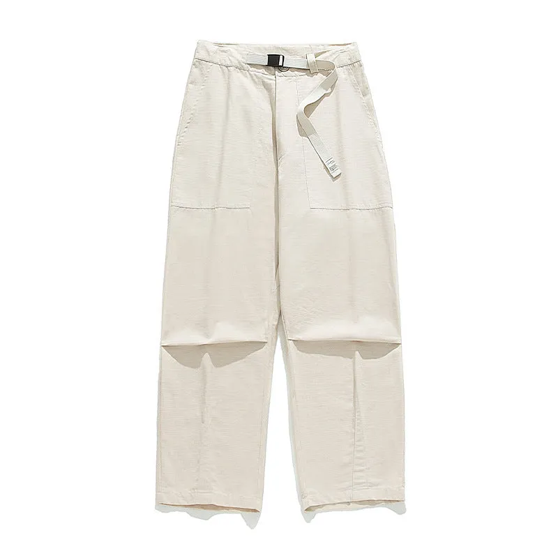 Men Cargo Pants Retro Classic Men's Lightweight Casual Men's Spring Loose Trousers
