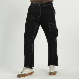 Mens Black Cargo Pant