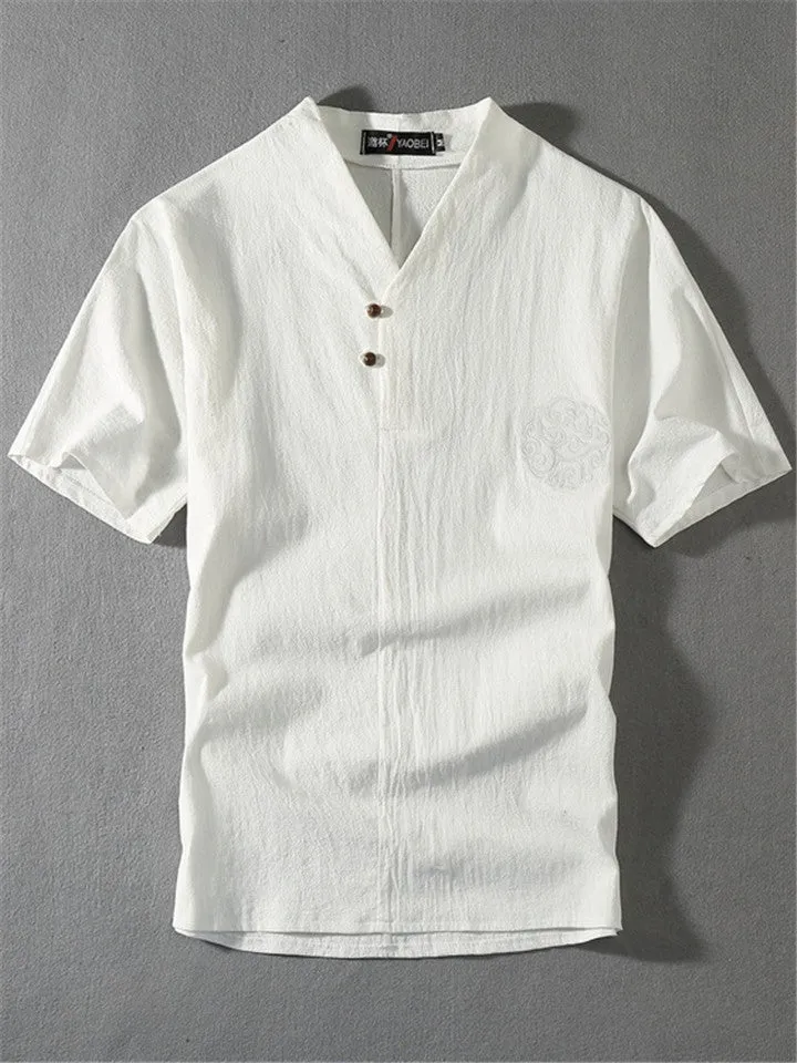 Mens Linen Short Sets