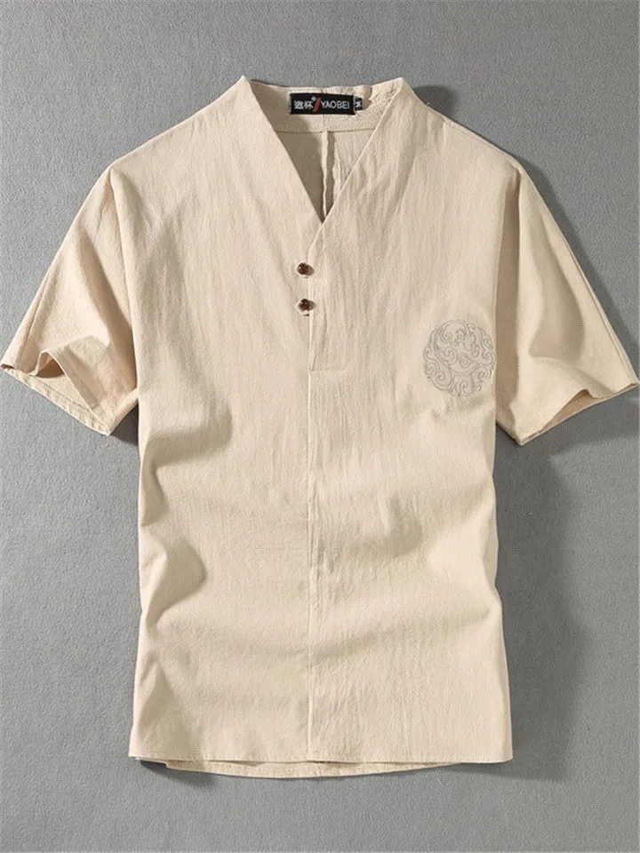Mens Linen Short Sets