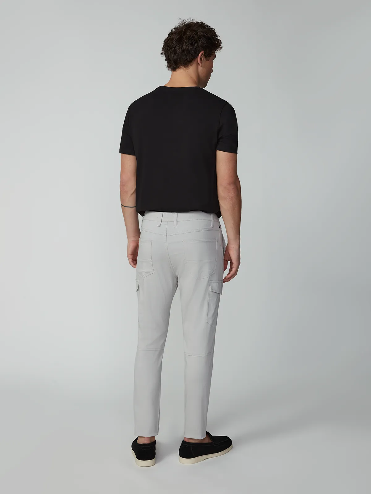 Men's Solid Bungee Cargo Pant