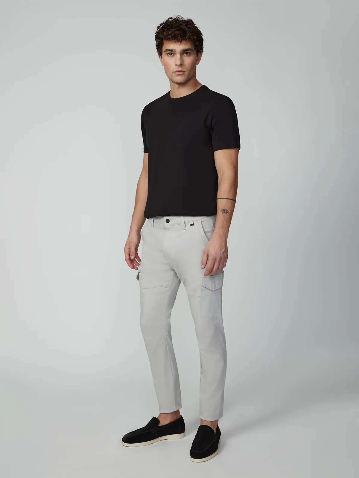Men's Solid Bungee Cargo Pant