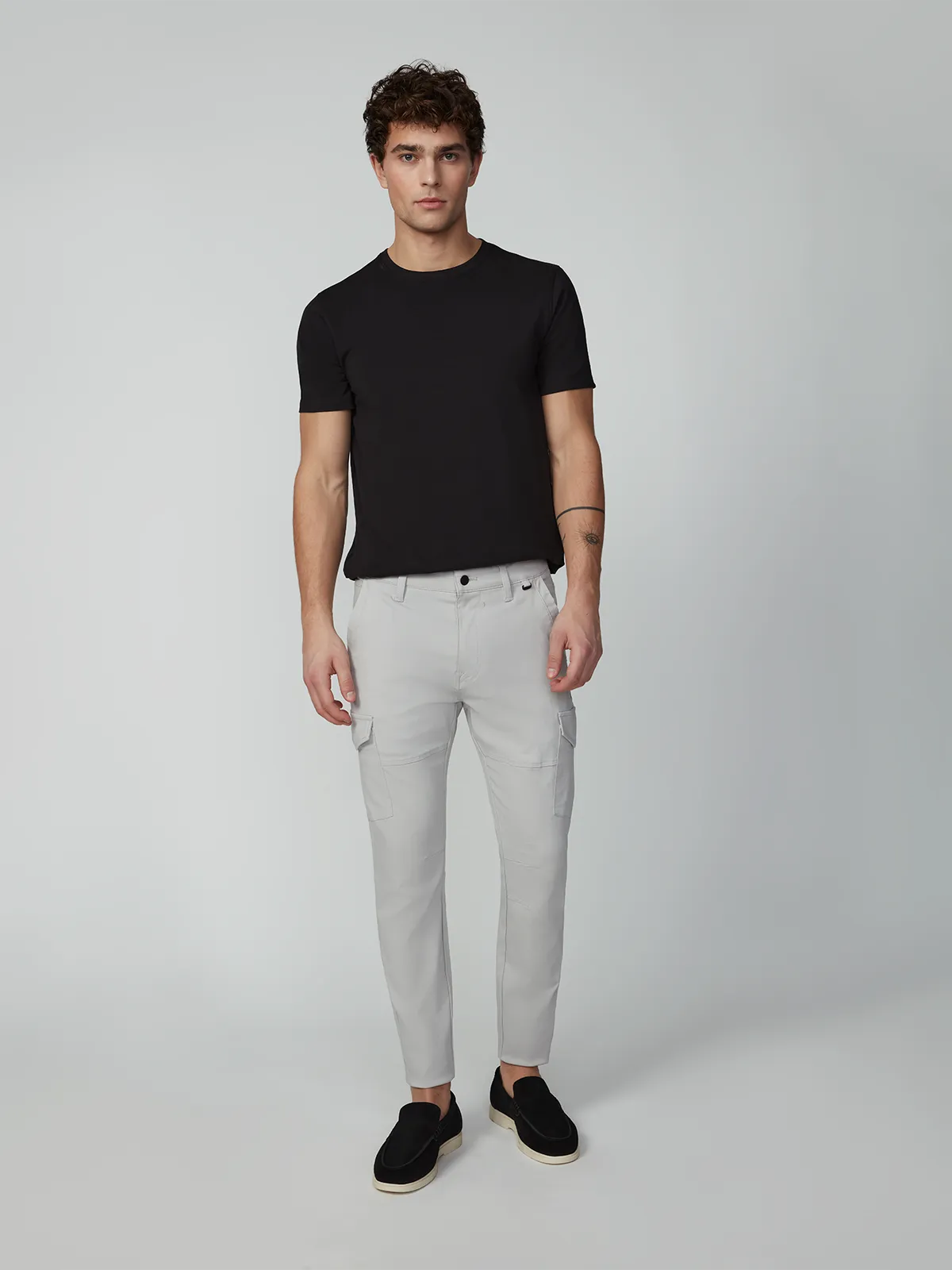 Men's Solid Bungee Cargo Pant