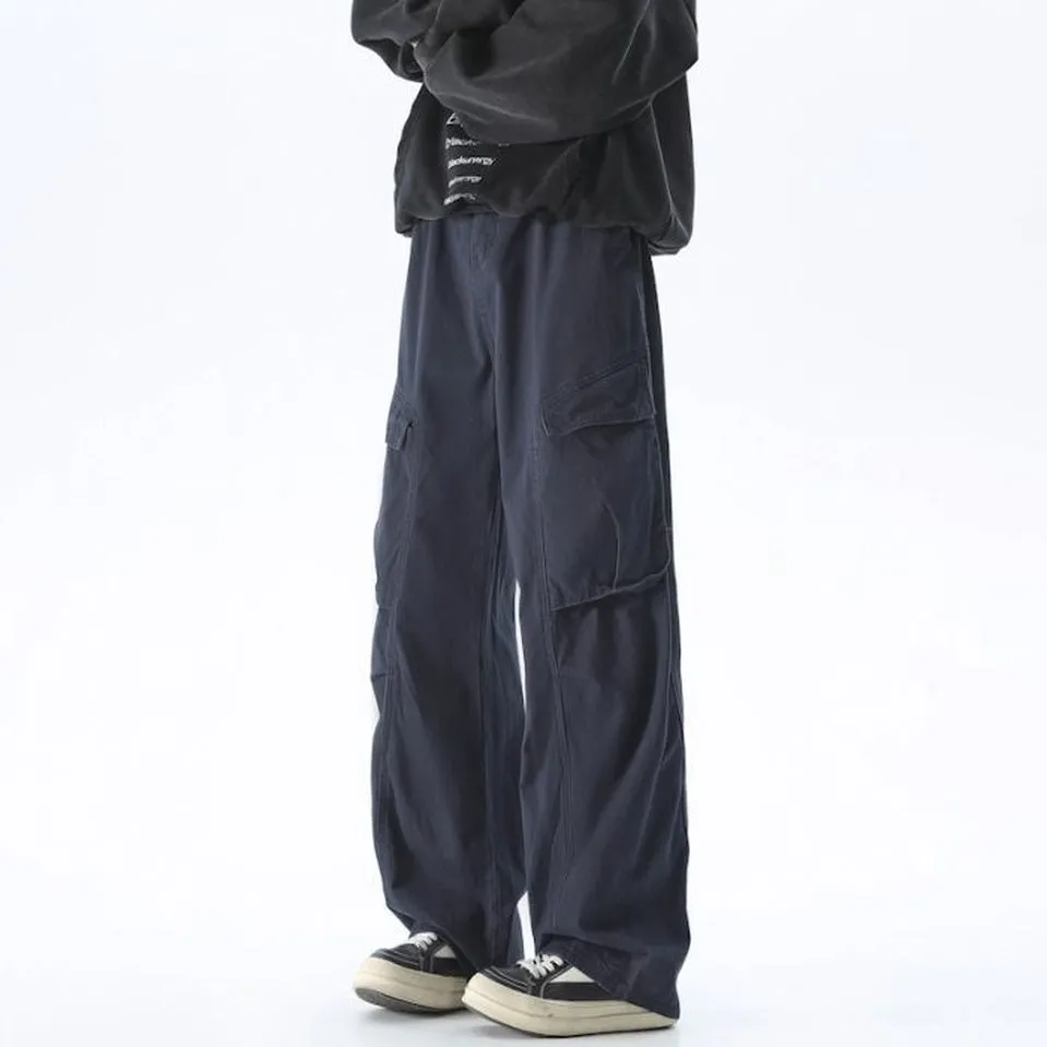 Men's Vintage Cargo Pant Featuring Wrinkle-Free Fabric and Loose Fit