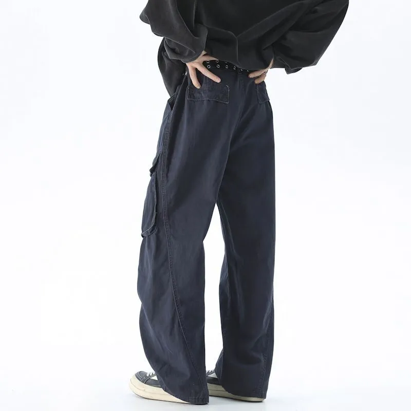 Men's Vintage Cargo Pant Featuring Wrinkle-Free Fabric and Loose Fit