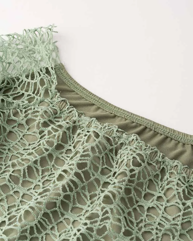 Meridian Off Shoulder Eyelet Top