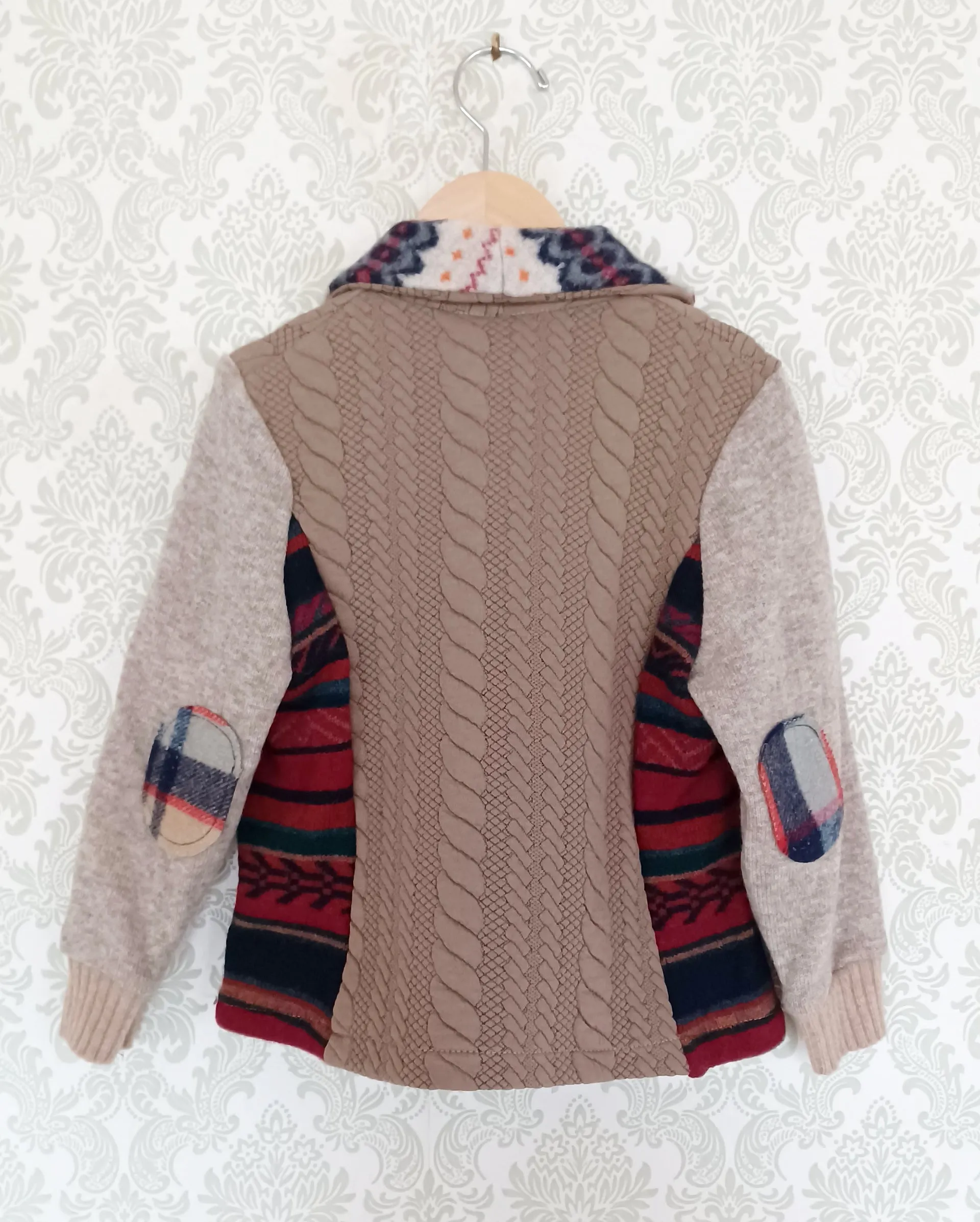 Mini Sandcastles Upcycled Sweater Blazer