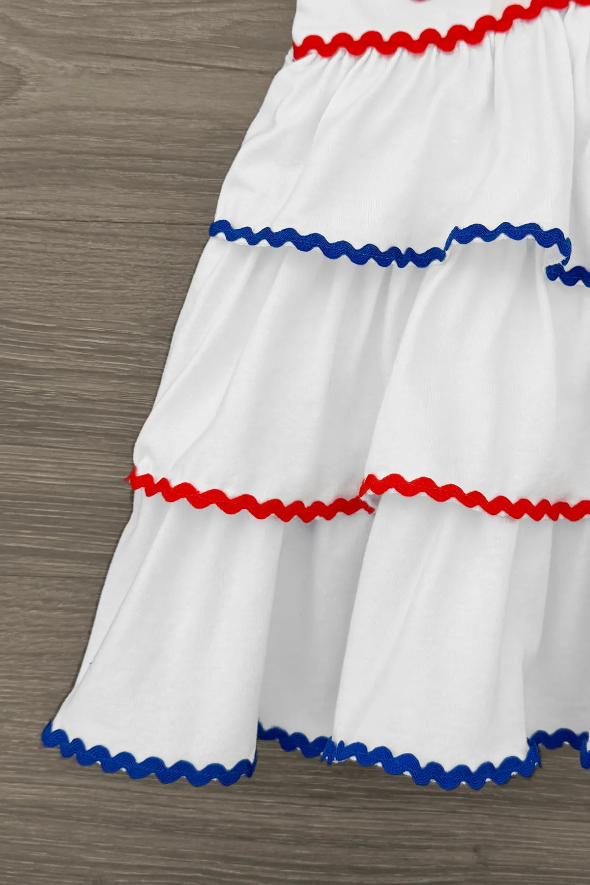 Mom & Me - Red White & Blue Tank Ruffle Dress