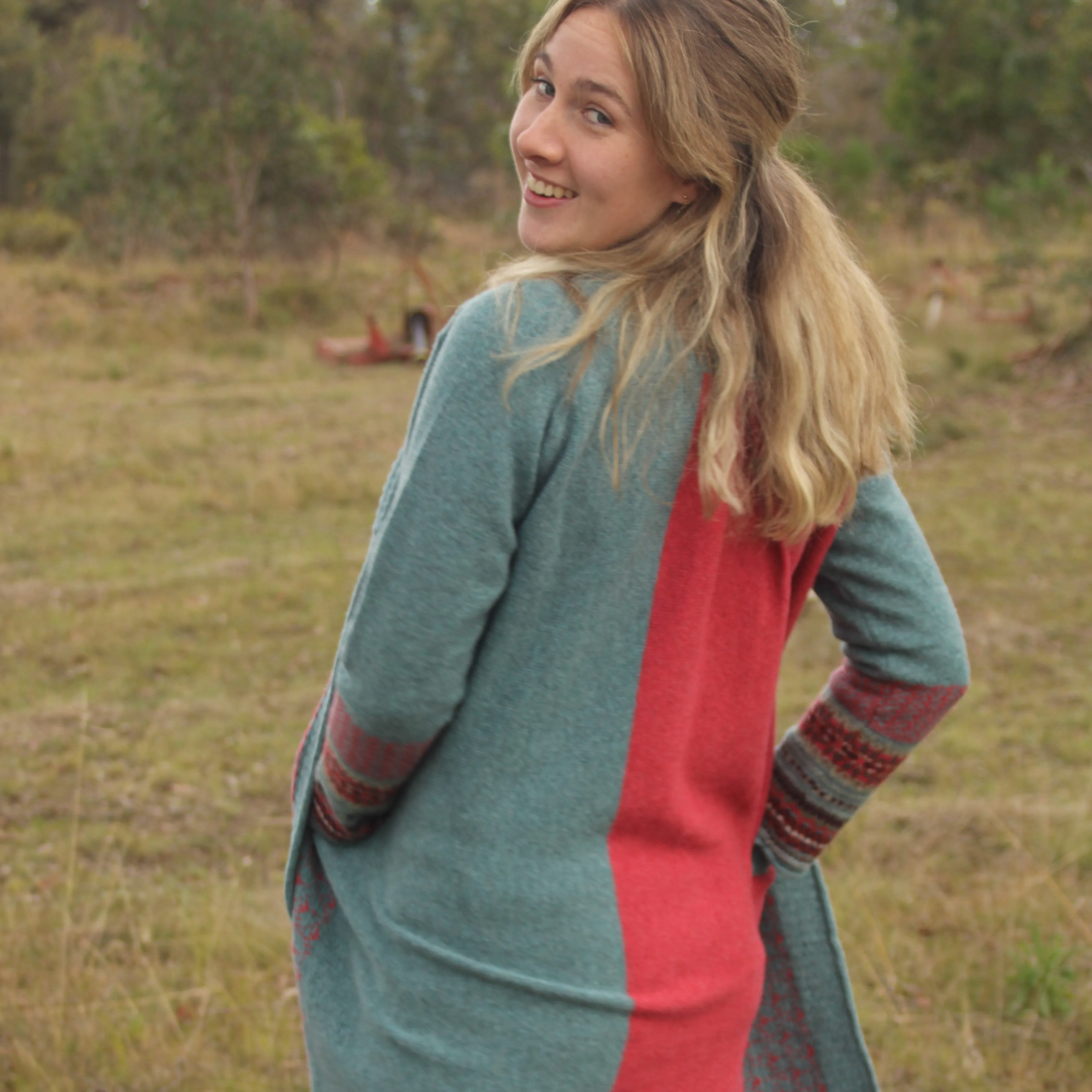 Montrose Long Cardigan - Old Rose