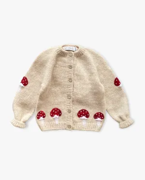 Mushrooms cardigan | wheat
