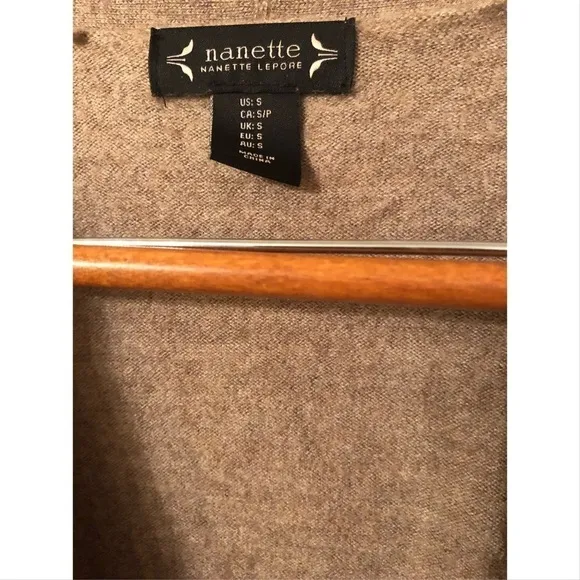 Nanette Lepore merino wool peplum cardigan