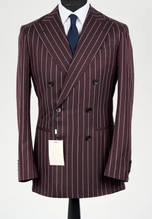 New Suitsupply Havana Burgundy Wool, Mulberry Silk and Linen Suit - Many Sizes Available