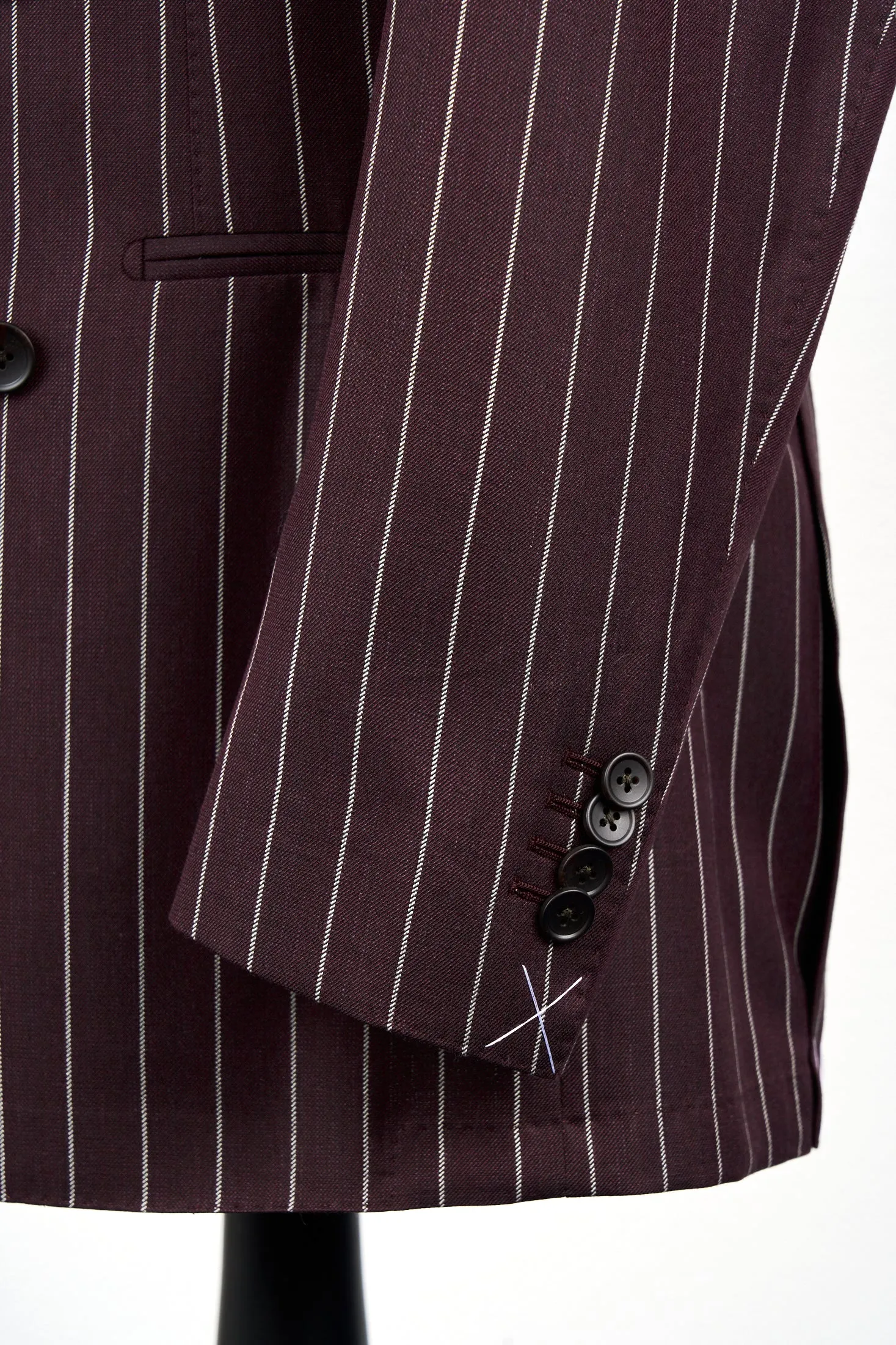 New Suitsupply Havana Burgundy Wool, Mulberry Silk and Linen Suit - Many Sizes Available