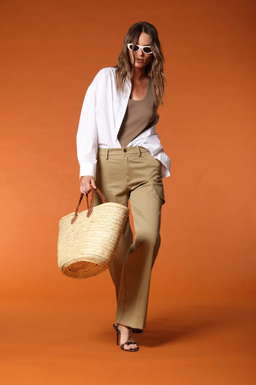 New York Studio women's Cargo Pants in cotton twill Relaxed fit