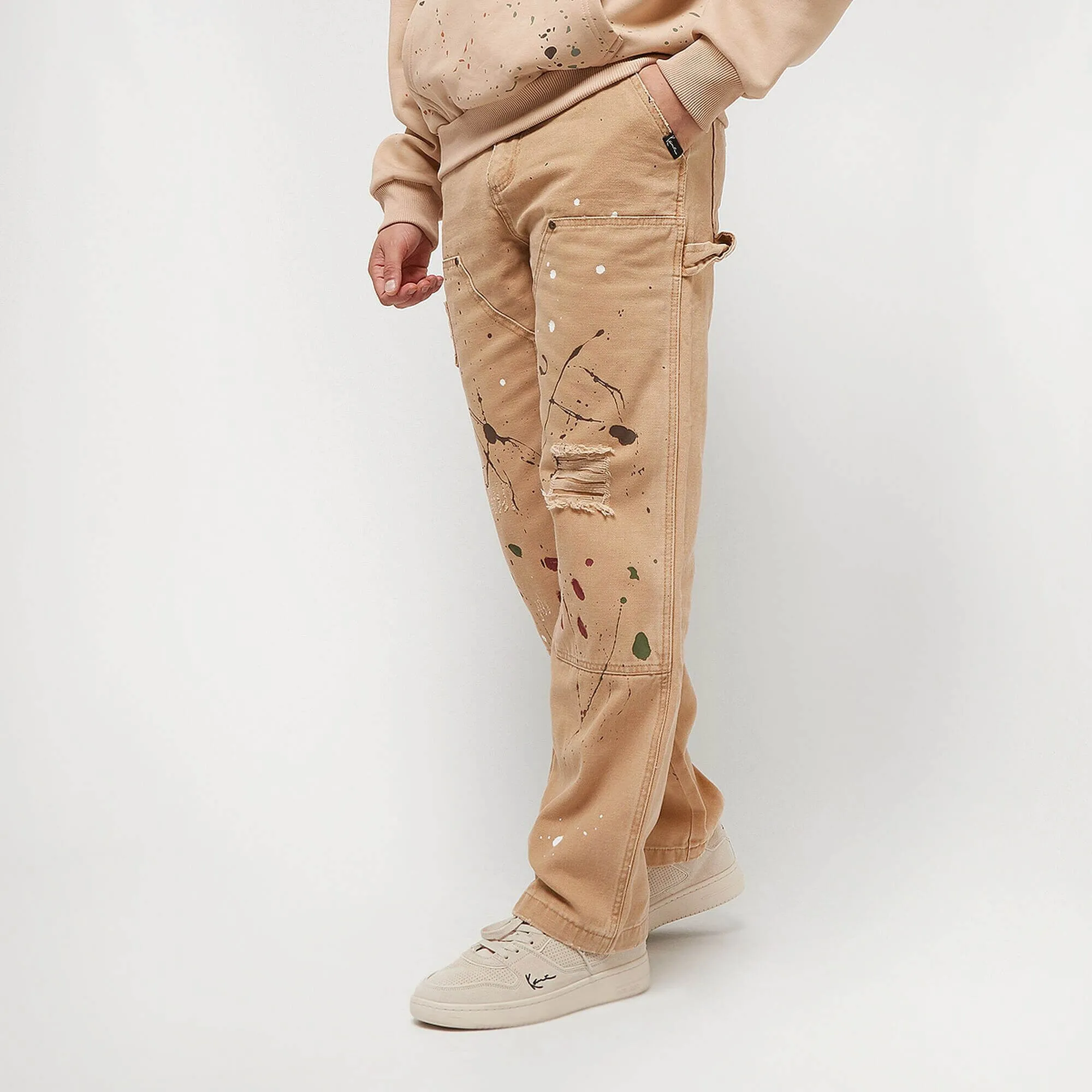 Nohavice Karl Kani KK OG Washed Cargo Pants sand pieskové