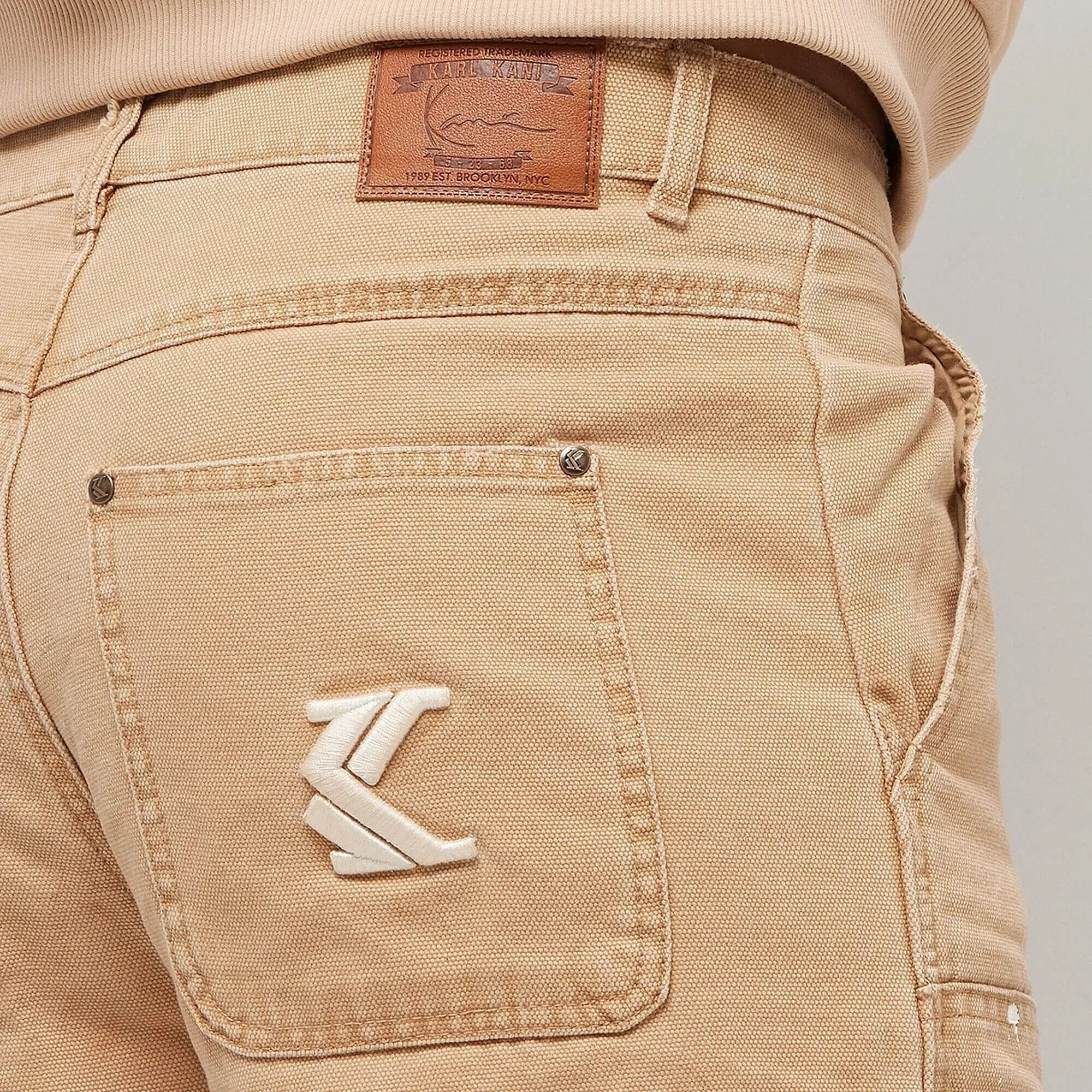 Nohavice Karl Kani KK OG Washed Cargo Pants sand pieskové