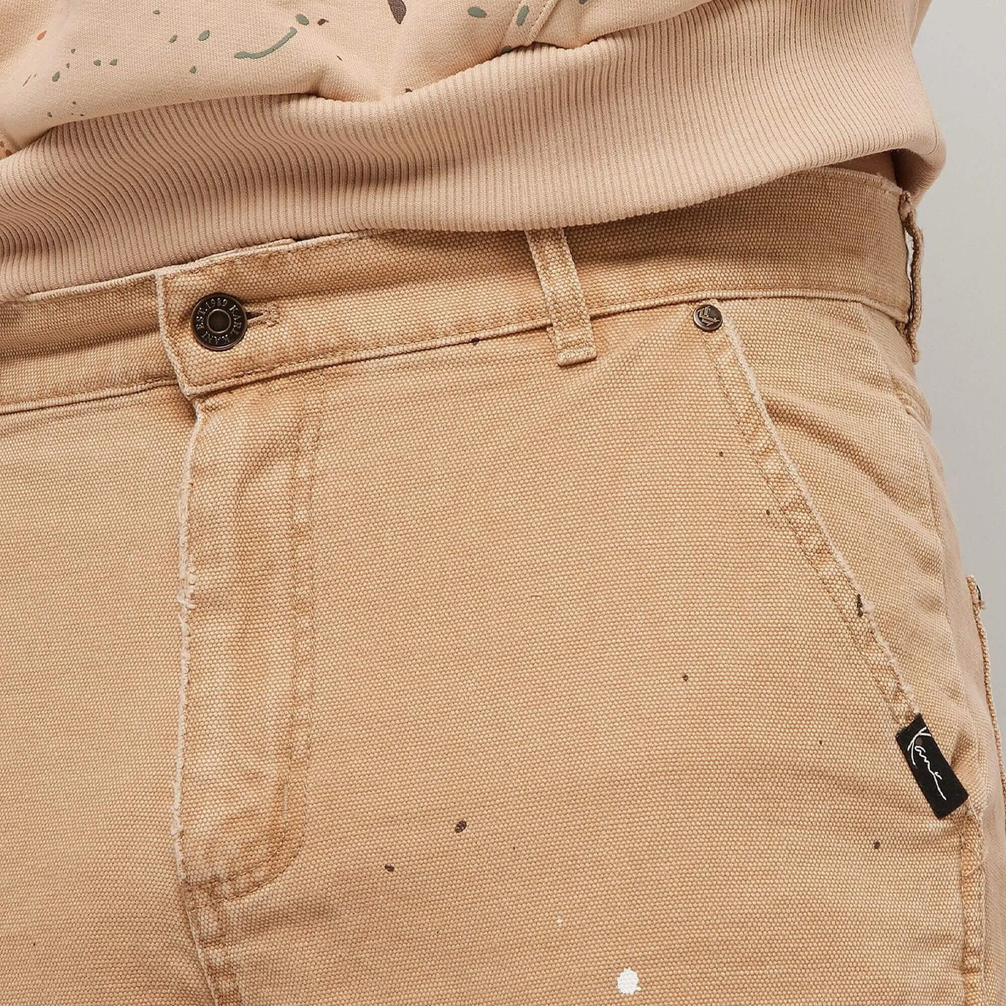 Nohavice Karl Kani KK OG Washed Cargo Pants sand pieskové