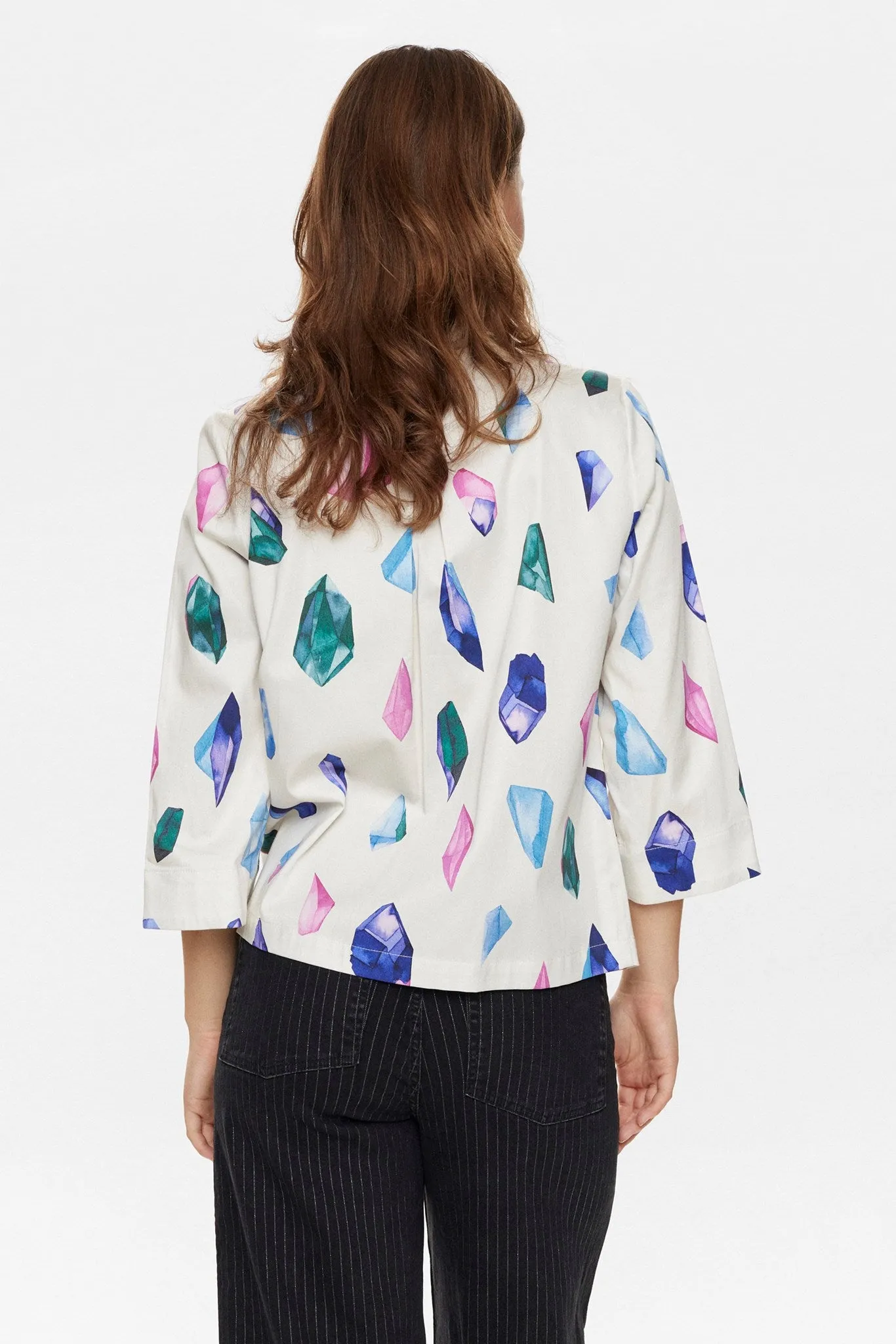 NUCRYSTAL BOW TIE SHIRT - Cloud Dancer