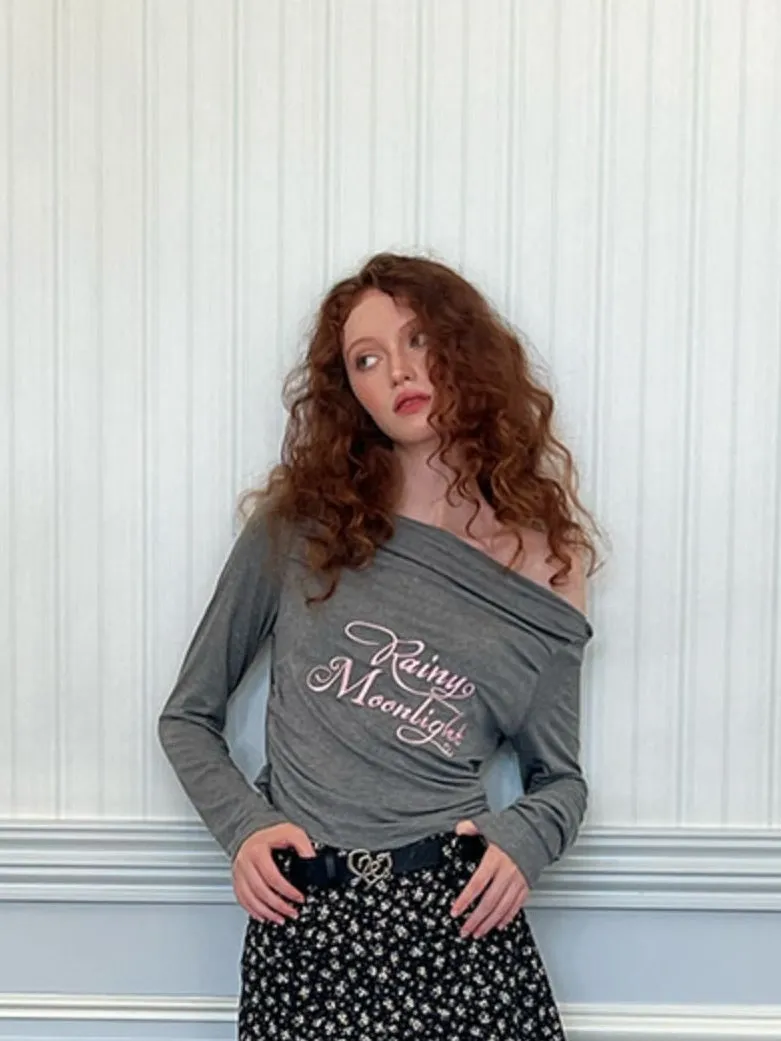 Off-Shoulder Elastic Bottoming Shirt【s0000003983】