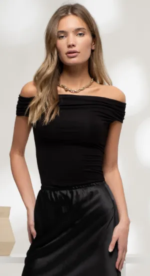 Off Shoulder Knit Top