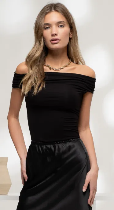 Off Shoulder Knit Top