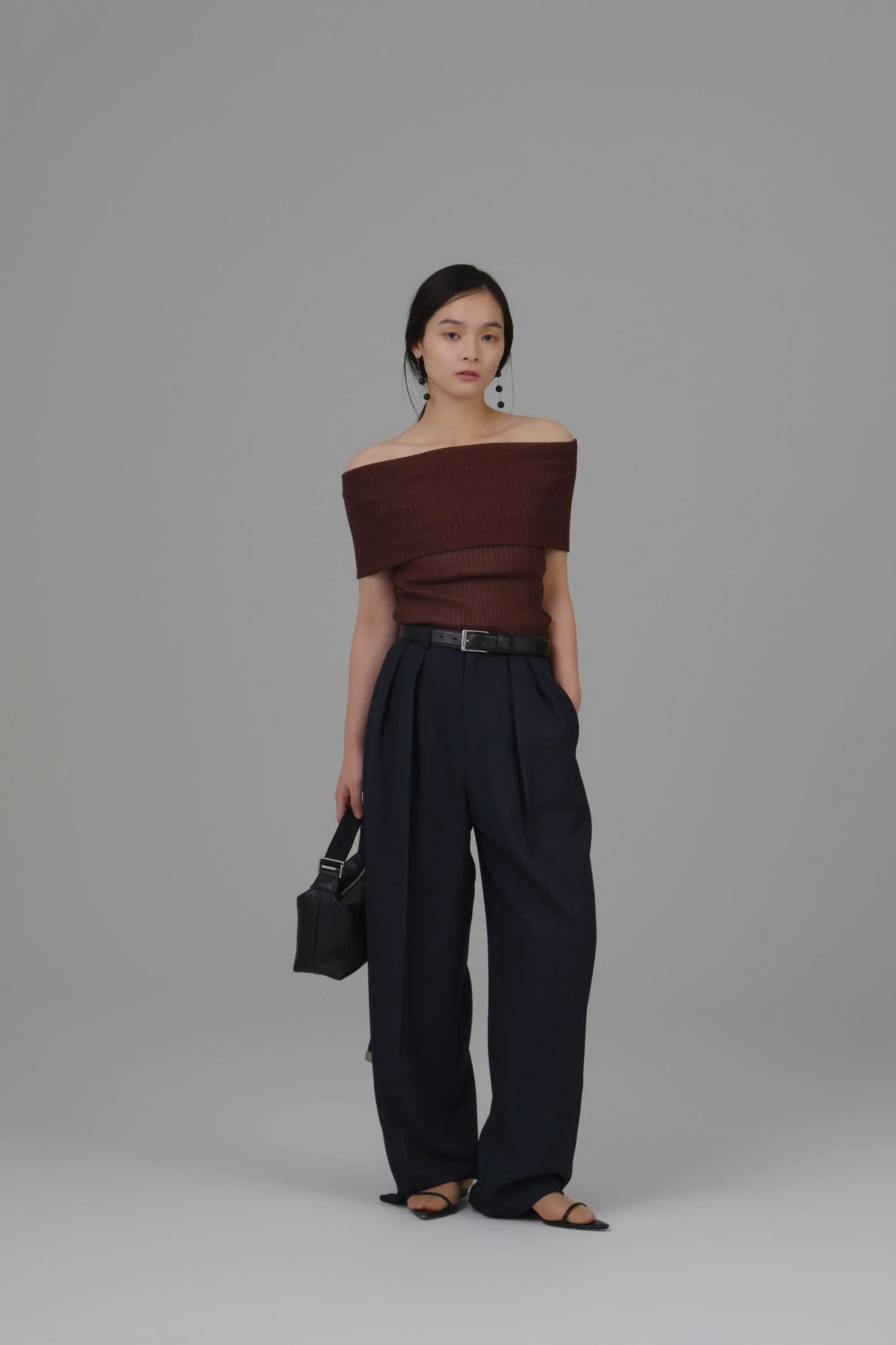 off shoulder knit tops