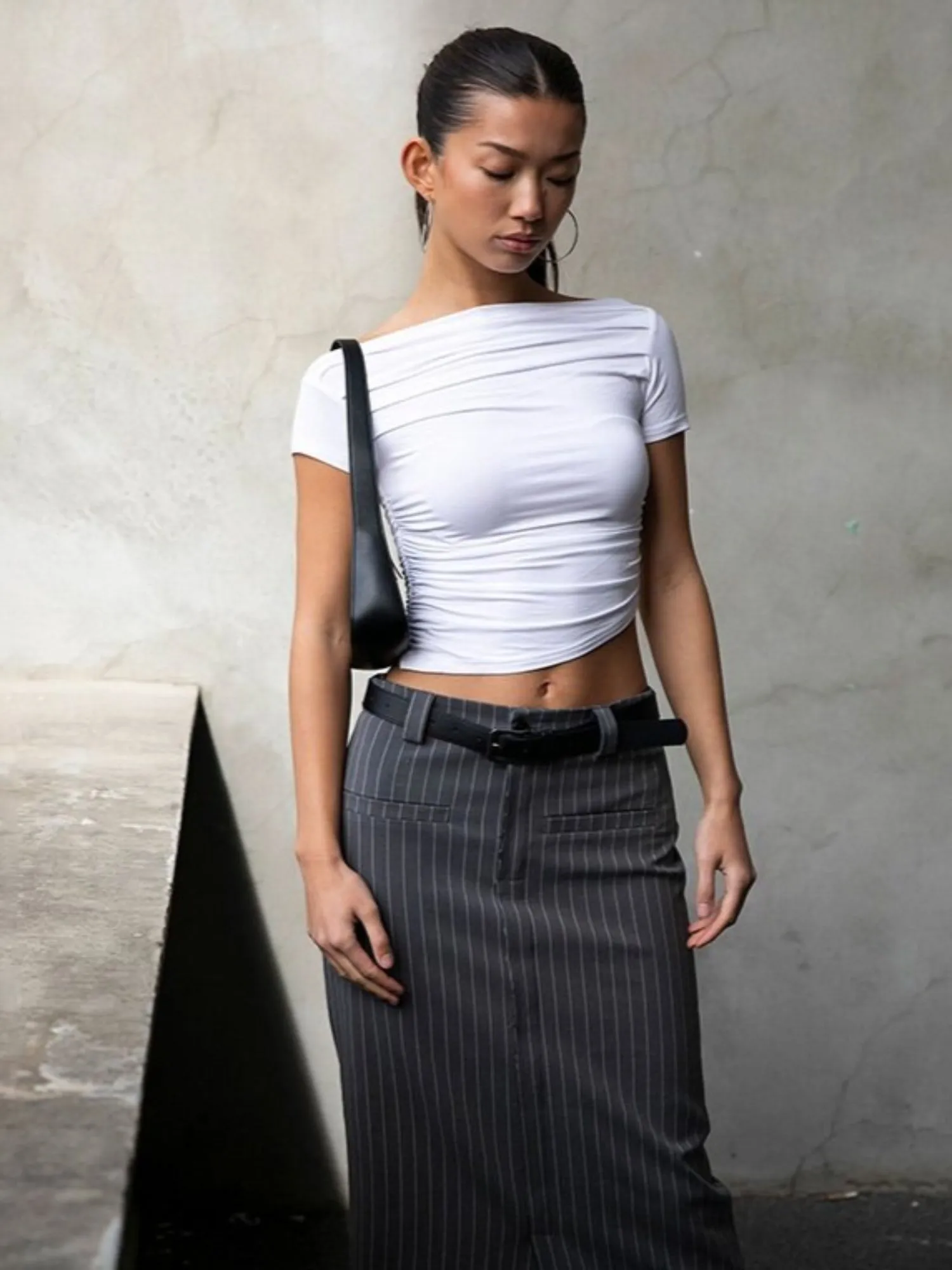 Off-Shoulder Ruched Top