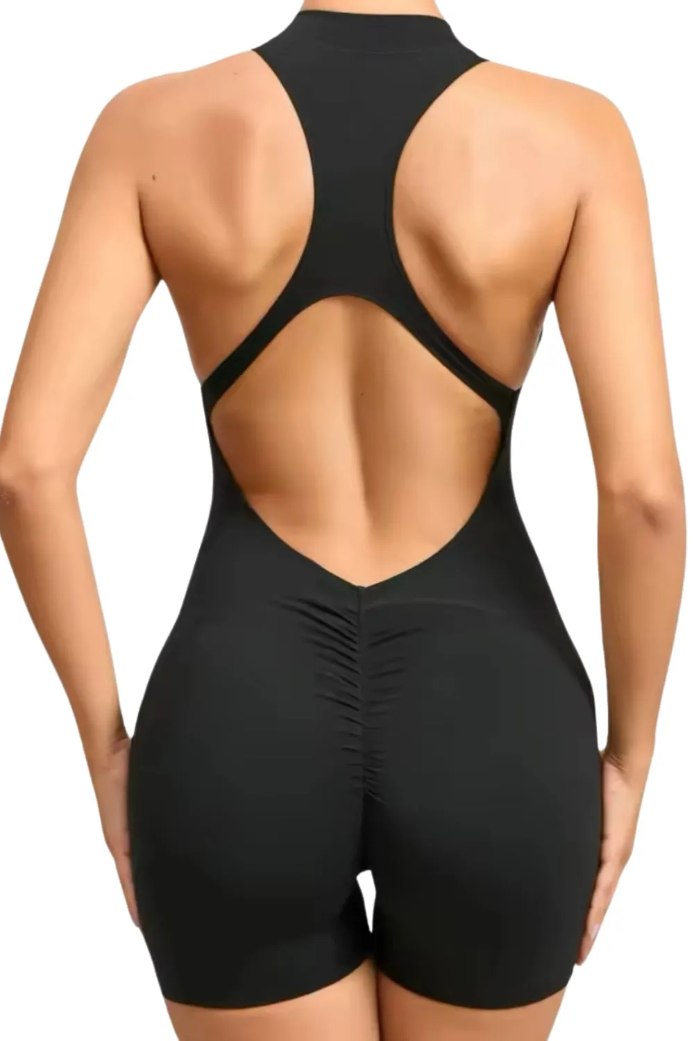 OPEN BACK SHORT JUMPSUIT