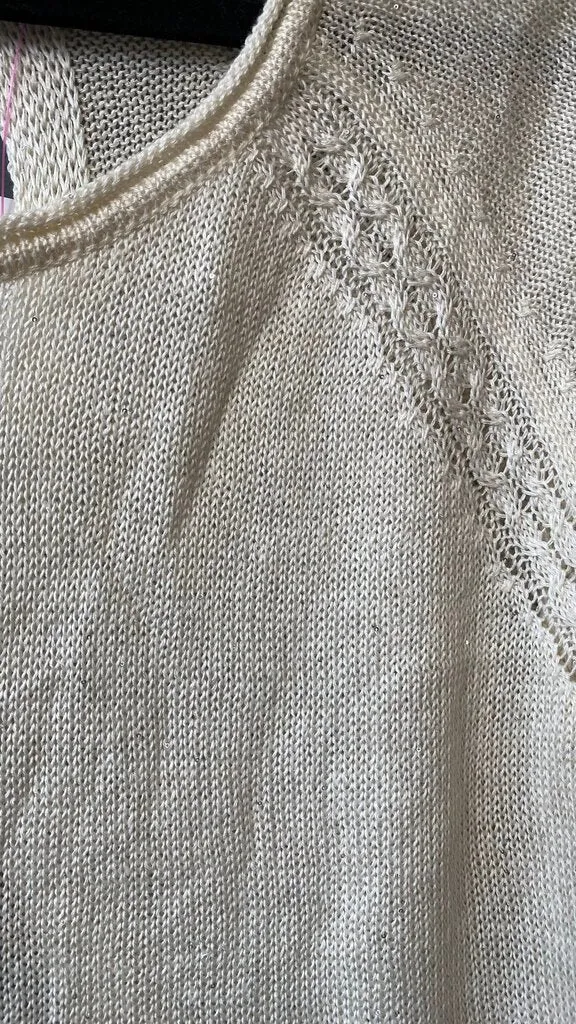 Open Back Short Sleeve Sweater