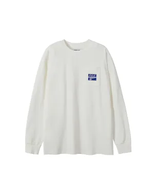 PAA CHEST POCKET LS TEE_OFF WHITE