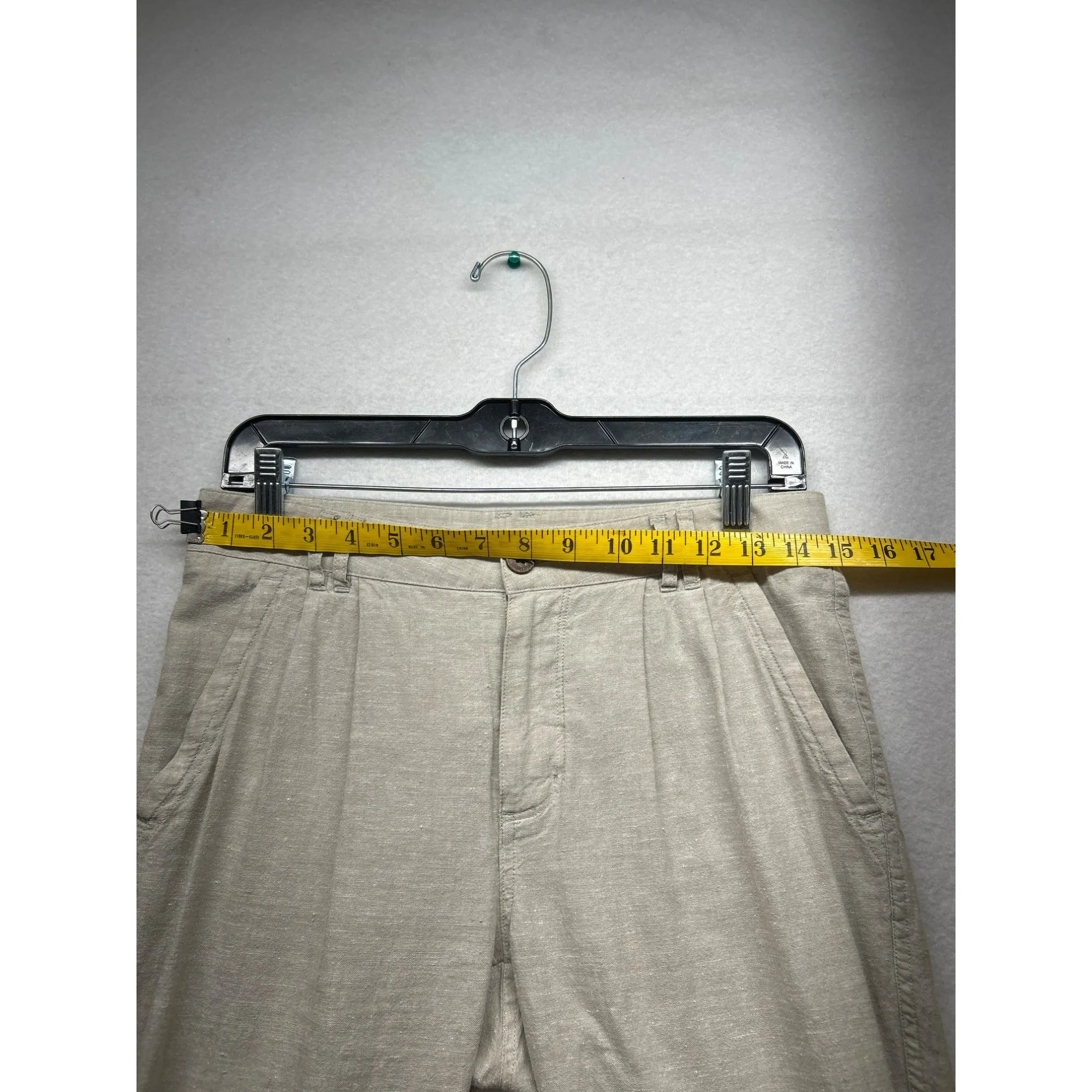 Patagonia Womens Linen Blend Casual Pants Light Beige Relaxed Fit #6113