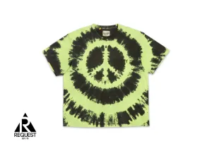 Peace Tee "Tie Dye Lime Black"